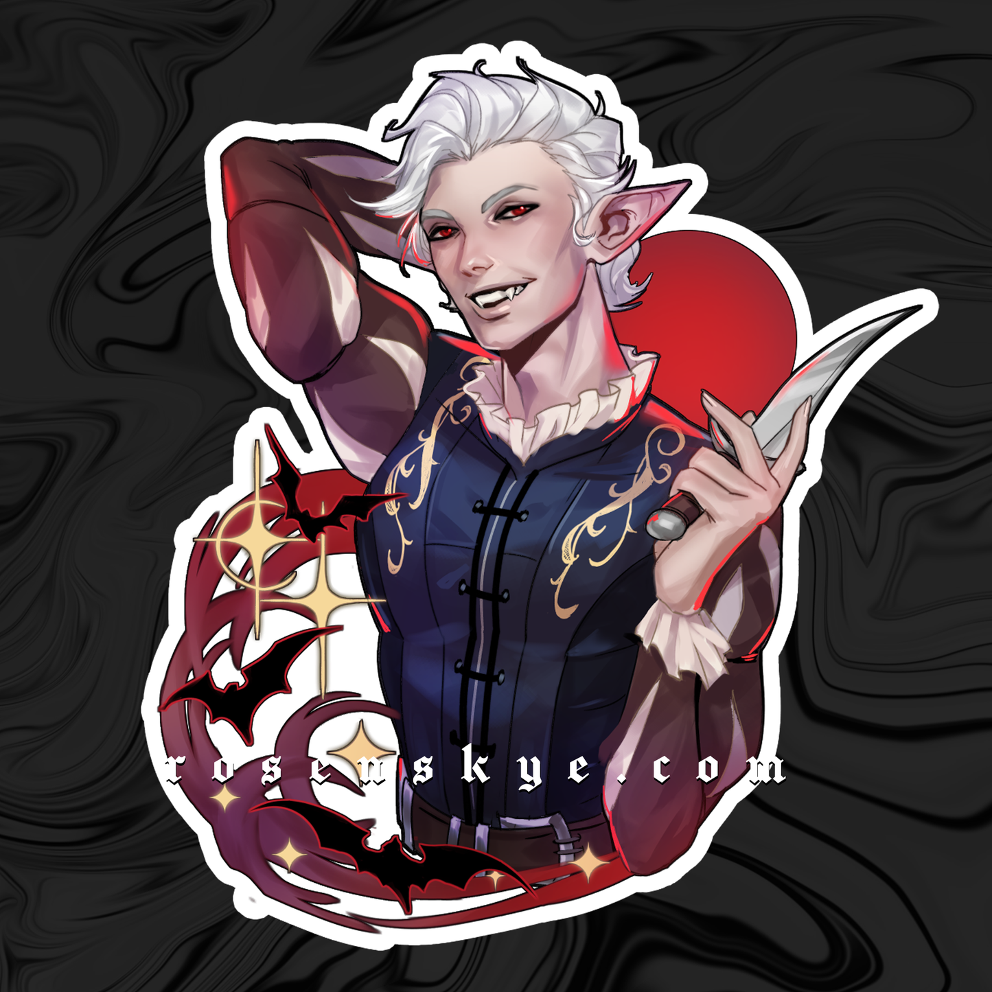 Vampire Sticker | Vinyl Sticker
