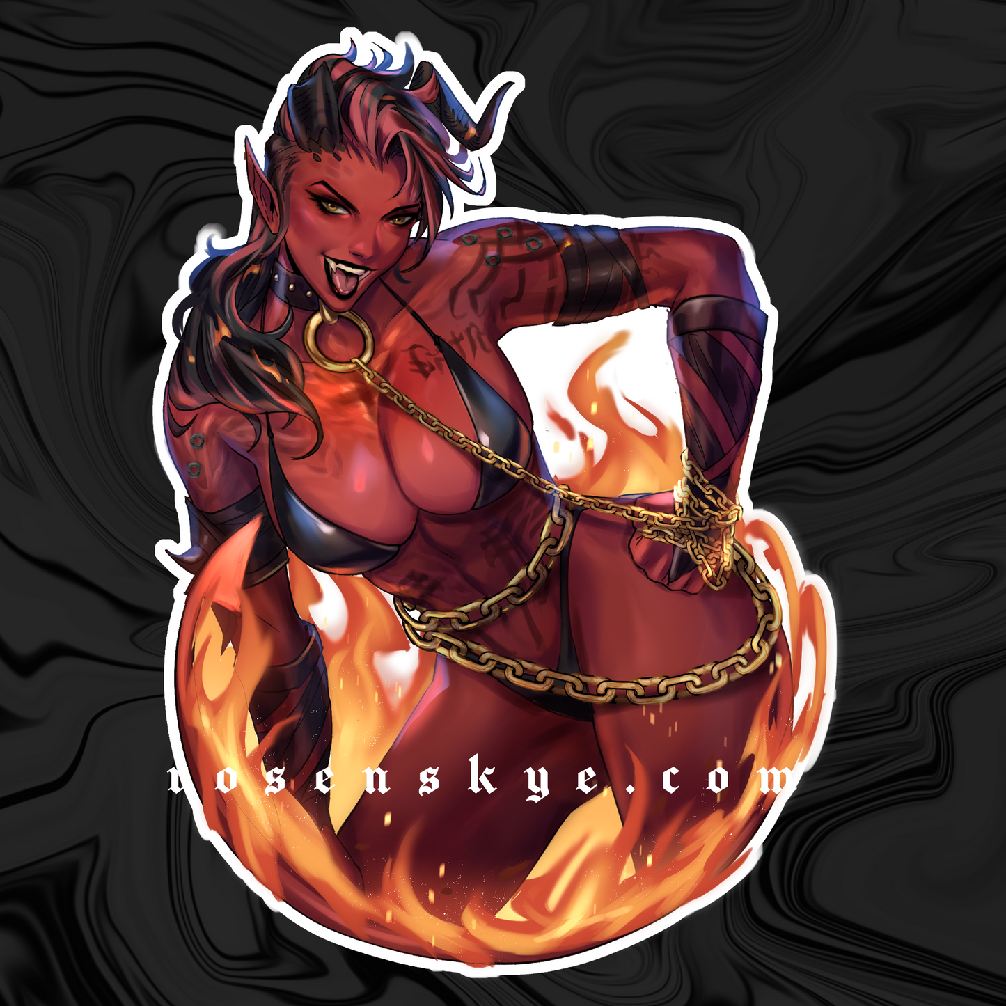 Tiefling | Vinyl Sticker