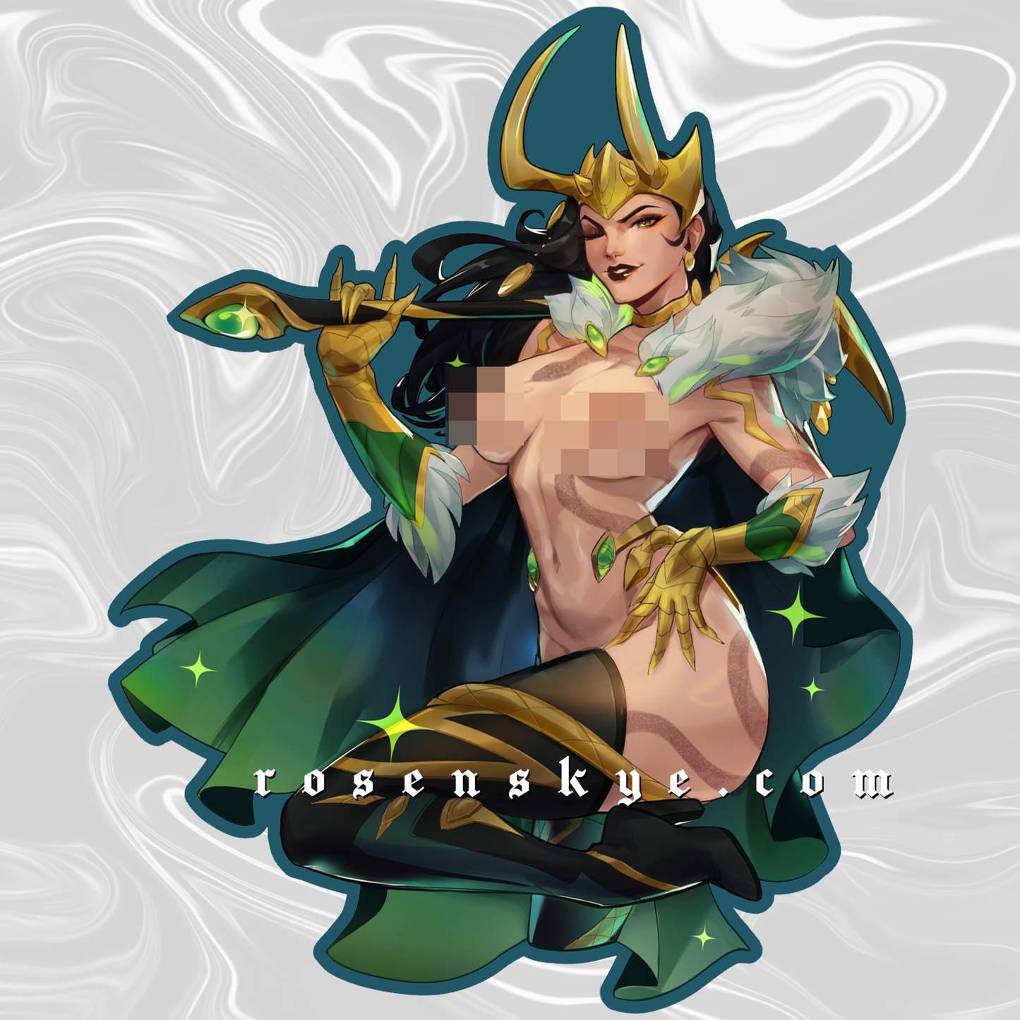 18+ LE Mischief Goddess | Vinyl Sticker