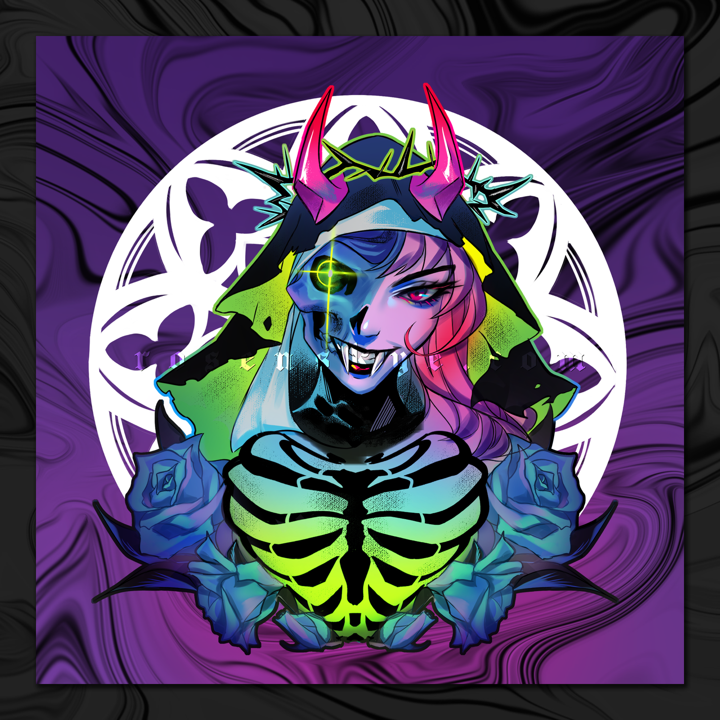 Nun Foil Print | 6 x 6