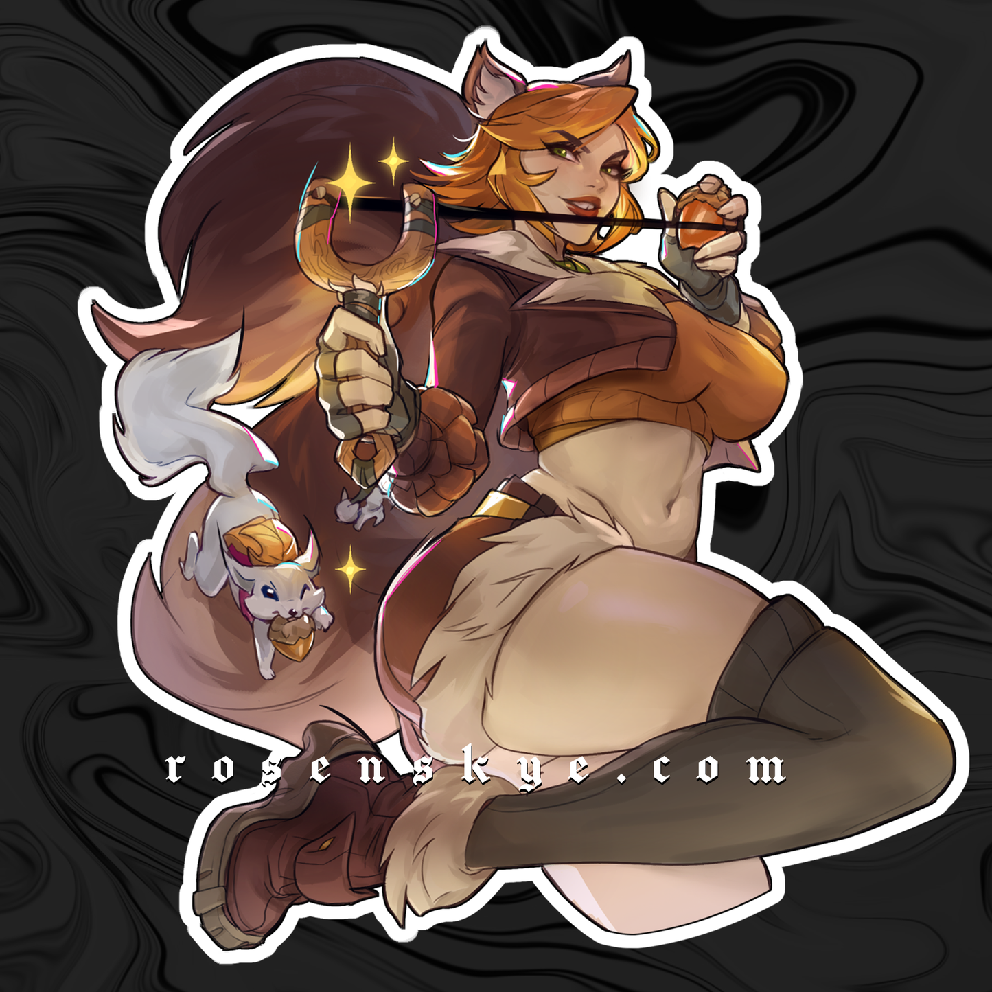 Squirrel Tsunami | Vinyl Sticker