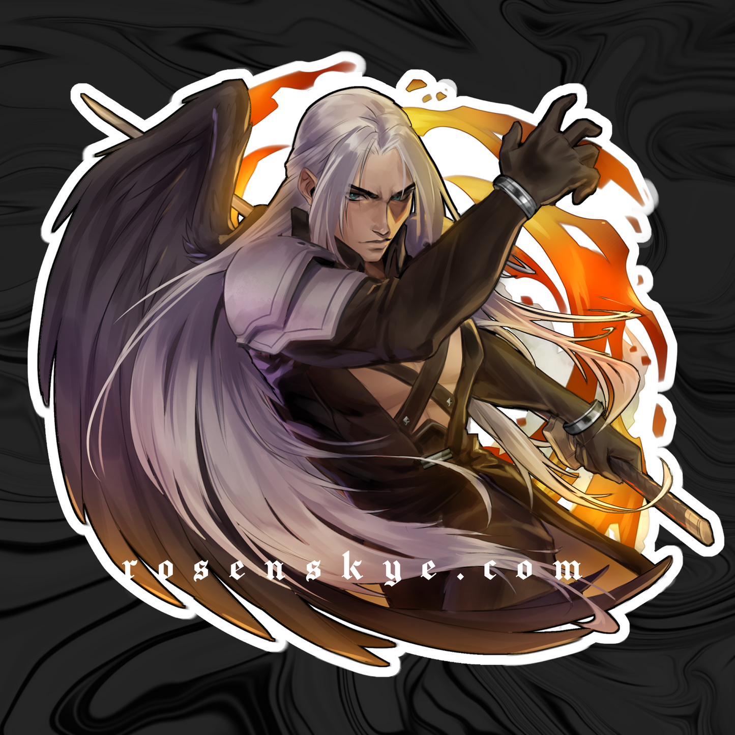 One Winged Angel Sticker | Vinyl Sticker