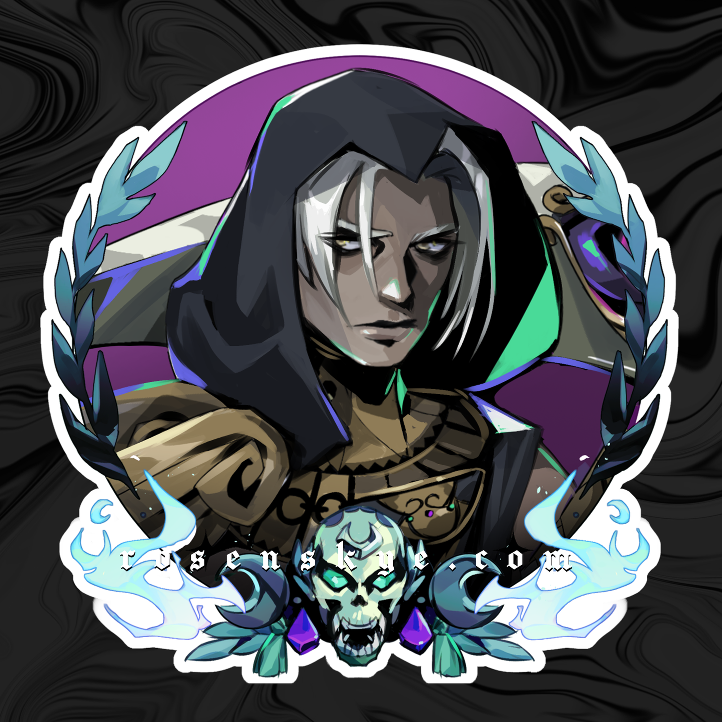 God of Death Sticker | Vinyl Sticker