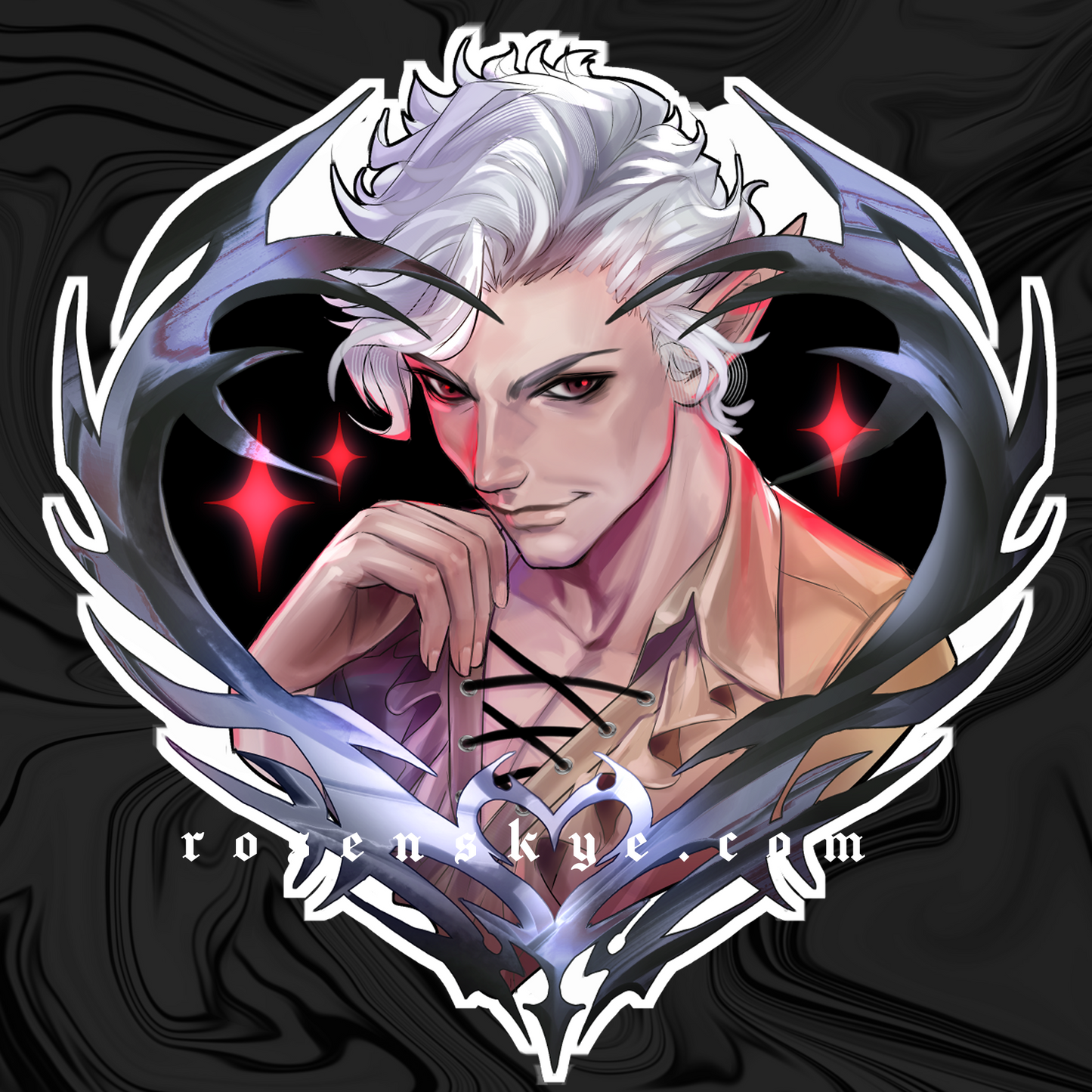 Vampire Heart Sticker | Vinyl Sticker