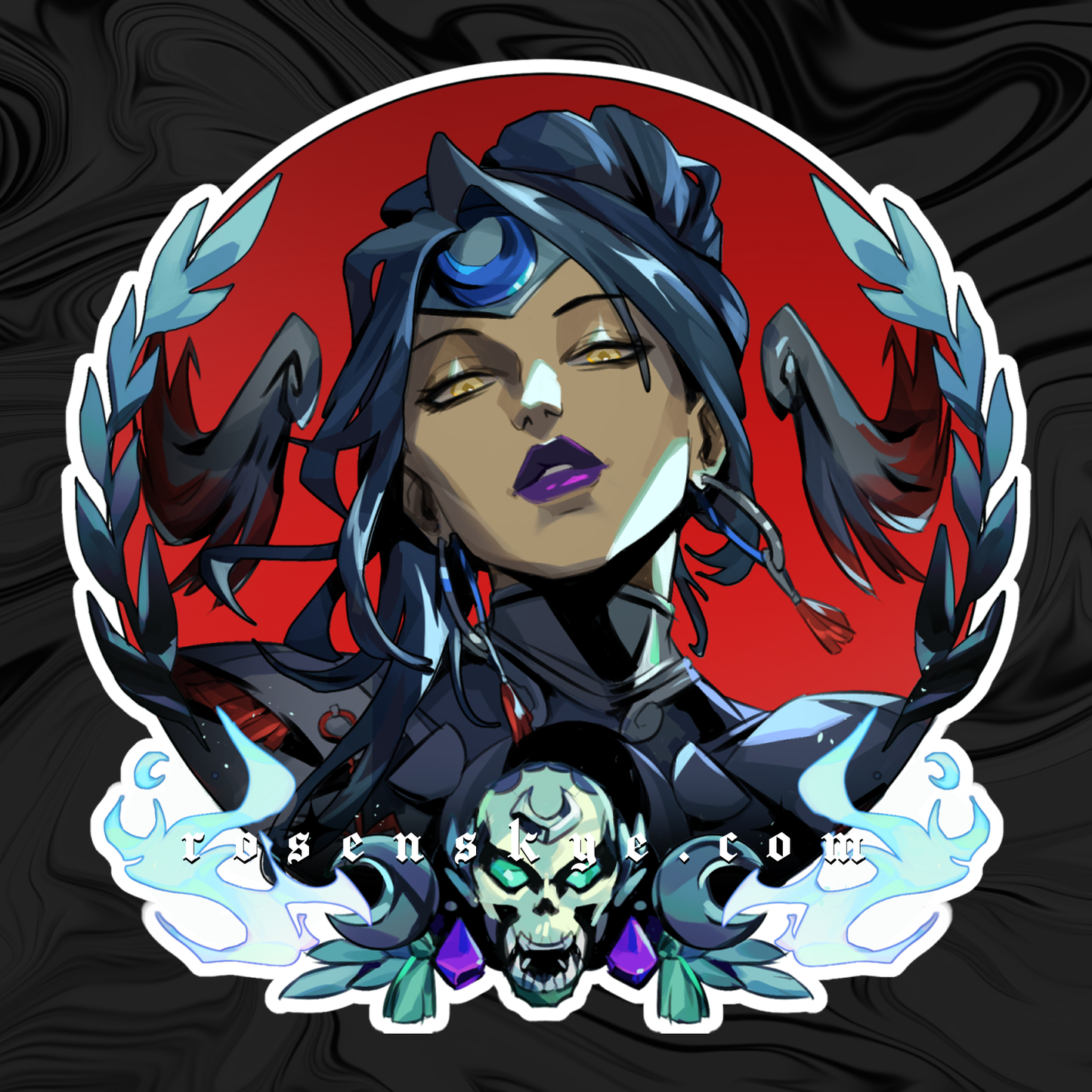 Goddess of Vengeance Sticker | Vinyl Sticker